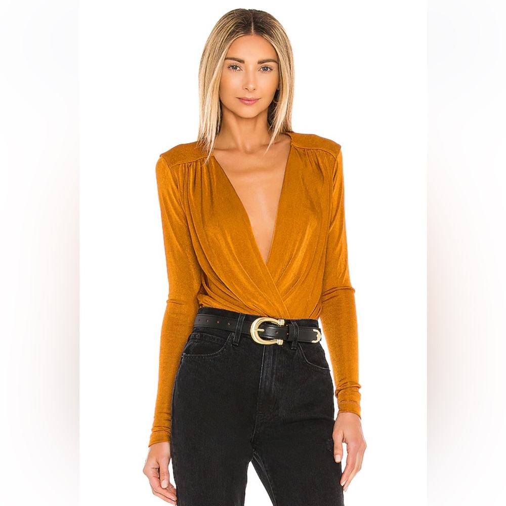 NWT Intimately Free People x Revolve Turnt Bodysuit in Honey Ginger. Size Small.
